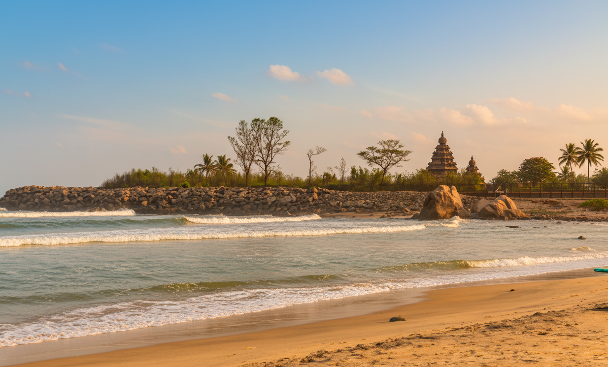 Mahabalipuram Beach Sunrise